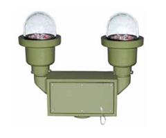 POL21004MSA22424 Point Lighting Corporation  POL-21005-2F-R-M25B-D2-NC-MT ICAO"Low-A" 10cd RED Double Obstruction Light 220vAC